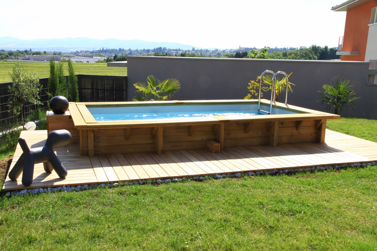 Notre zone d'activité pour ce service Constructeur de piscines traditionnelles avec terrasse en pierre naturelle