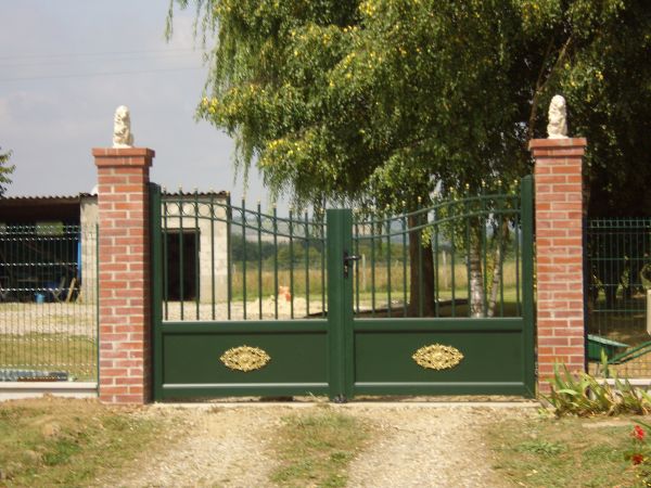 Création de piliers briques et pose de portail Rouen 76000