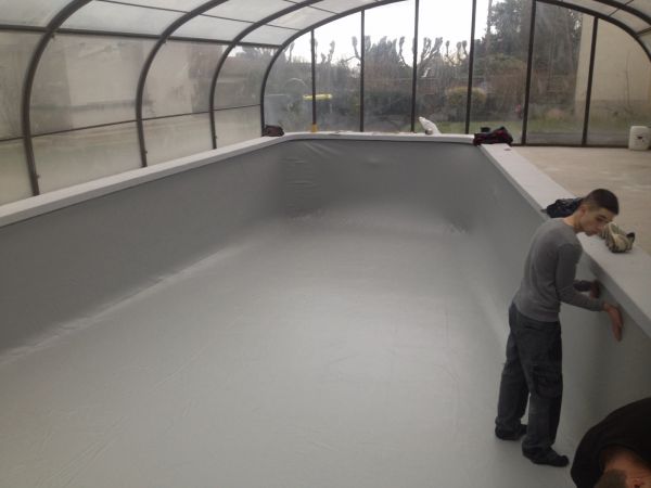 Pose du liner à Dieppe 76