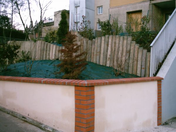 Muret de souteinement région de Barentin