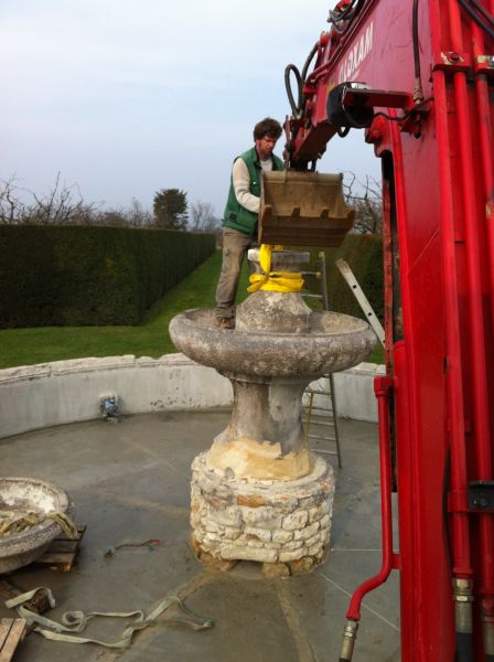 Les éléments font de 500 à 1000 kg