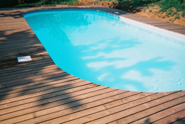 Piscine plages bois