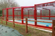 Abri Rénoval pour un bassin de 8.00 x 4.00 m en Seine Maritime près de Dieppe